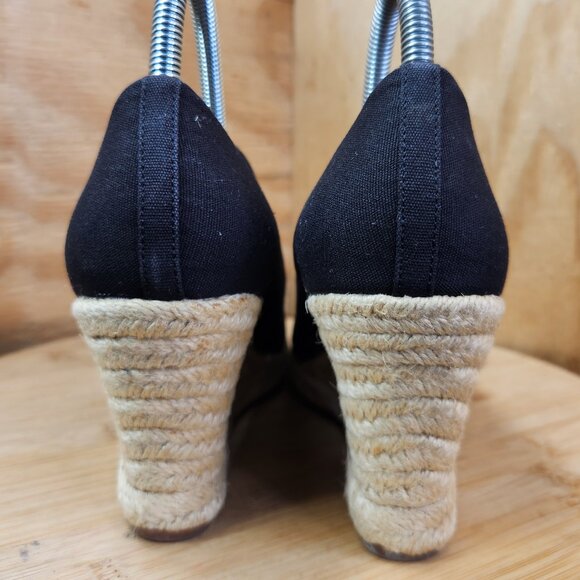 J. Crew Seville Espadrille Wedge Canvas Jute Sole Shoes - Picture 5 of 10